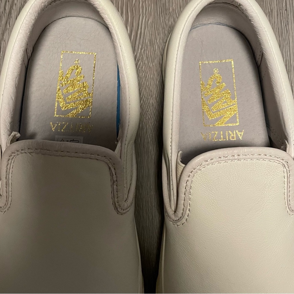 Vans x Aritzia leather Classic Slip-On 98 DX - Off White - Picture 7 of 11